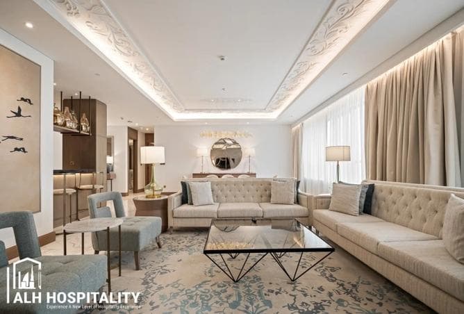 Serviced three-bed at Al Jaddaf Rotana — all bills included